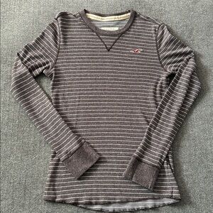 Hollister Striped Long Sleeve Mens